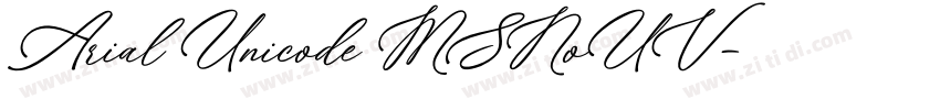 Arial Unicode MSNoUV字体转换